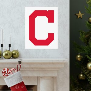 MLB Team Logos Cleveland Guardians Painting Bedroom Living Room Wall Art Décor Matte Vertical Posters