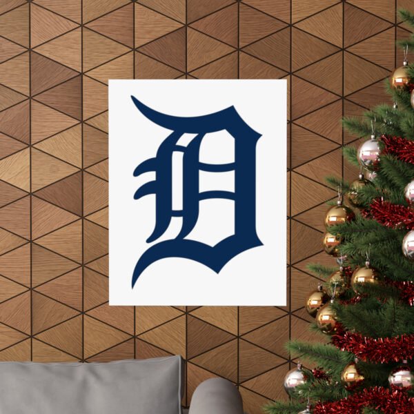 MLB Team Logos Detroit Tigers Painting Bedroom Living Room Wall Art Décor Matte Vertical Posters