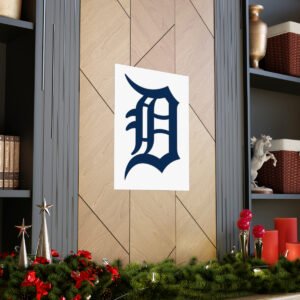 MLB Team Logos Detroit Tigers Painting Bedroom Living Room Wall Art Décor Matte Vertical Posters
