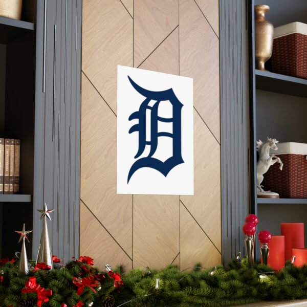 MLB Team Logos Detroit Tigers Painting Bedroom Living Room Wall Art Décor Matte Vertical Posters