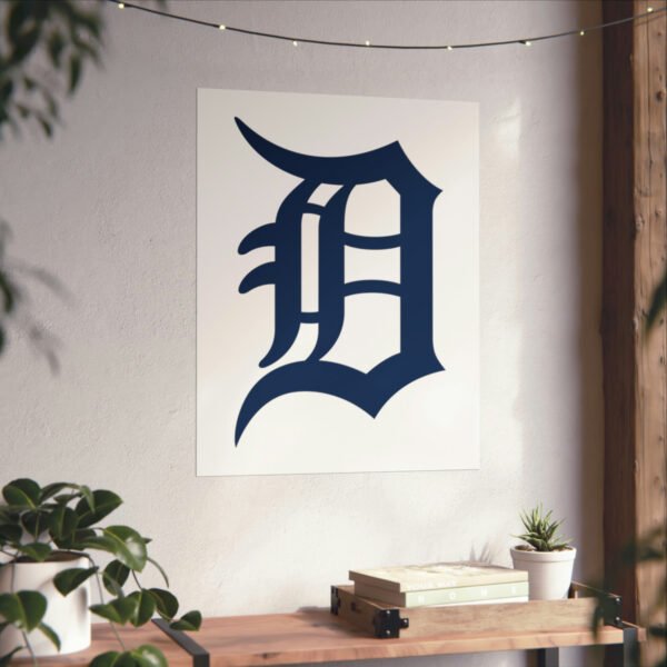 MLB Team Logos Detroit Tigers Painting Bedroom Living Room Wall Art Décor Matte Vertical Posters