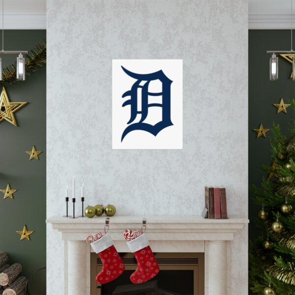 MLB Team Logos Detroit Tigers Painting Bedroom Living Room Wall Art Décor Matte Vertical Posters