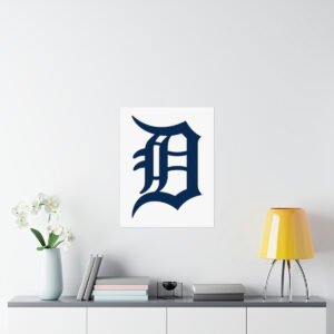 MLB Team Logos Detroit Tigers Painting Bedroom Living Room Wall Art Décor Matte Vertical Posters