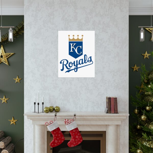 MLB Team Logos Kansas City Royals Painting Bedroom Living Room Wall Art Décor Matte Vertical Posters