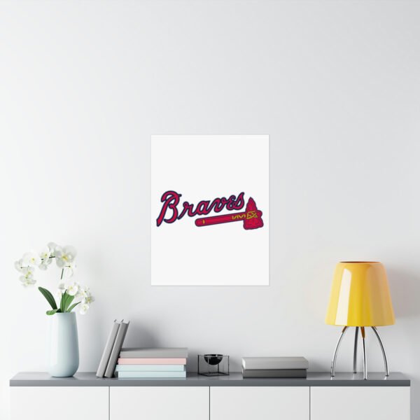 MLB Team Logos Atlanta Braves Painting Bedroom Living Room Wall Art Décor Matte Vertical Posters