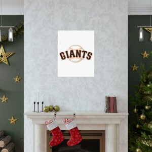 MLB Team Logos San Francisco Giants Painting Bedroom Living Room Wall Art Décor Matte Vertical Posters