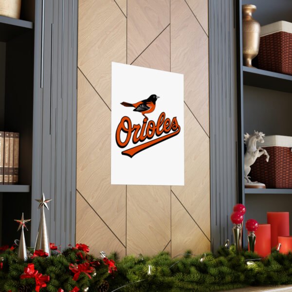 MLB Team Logos Baltimore Orioles Painting Bedroom Living Room Wall Art Décor Matte Vertical Posters