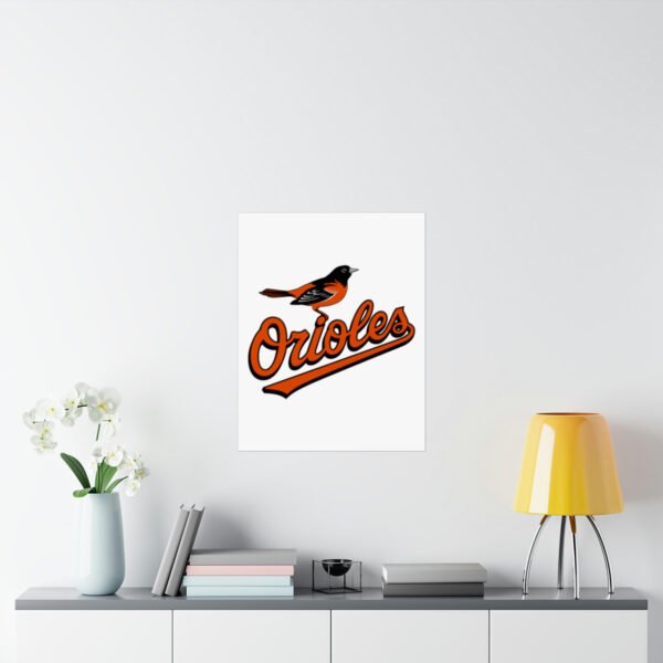 MLB Team Logos Baltimore Orioles Painting Bedroom Living Room Wall Art Décor Matte Vertical Posters