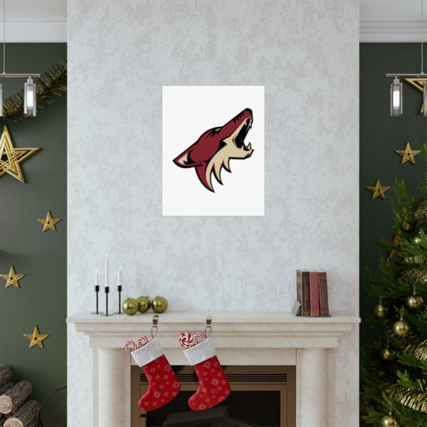 NHL Team Logos Arizona Coyotes Painting Bedroom Living Room Wall Art Décor Matte Vertical Posters