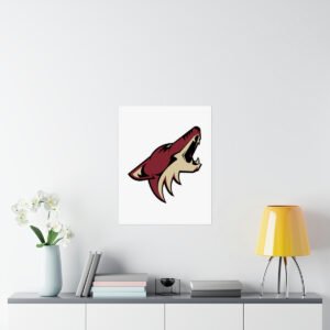 NHL Team Logos Arizona Coyotes Painting Bedroom Living Room Wall Art Décor Matte Vertical Posters