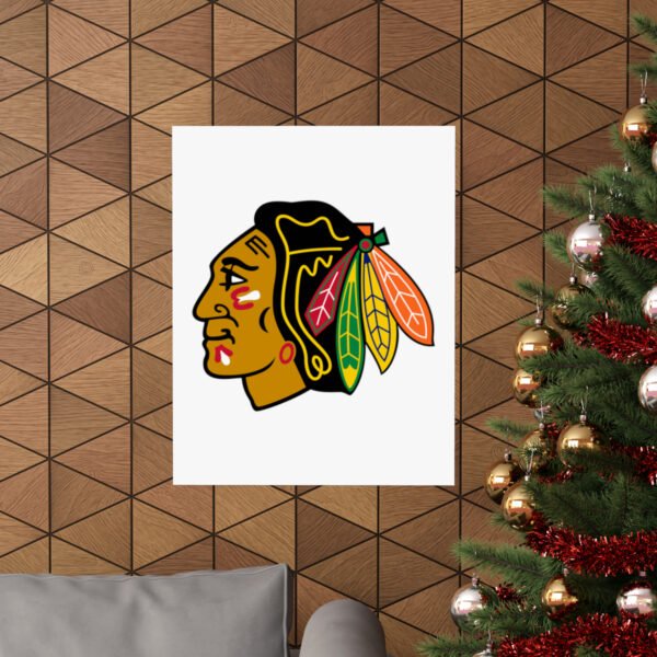NHL Team Logos Chicago Blackhawks Painting Bedroom Living Room Wall Art Décor Matte Vertical Posters