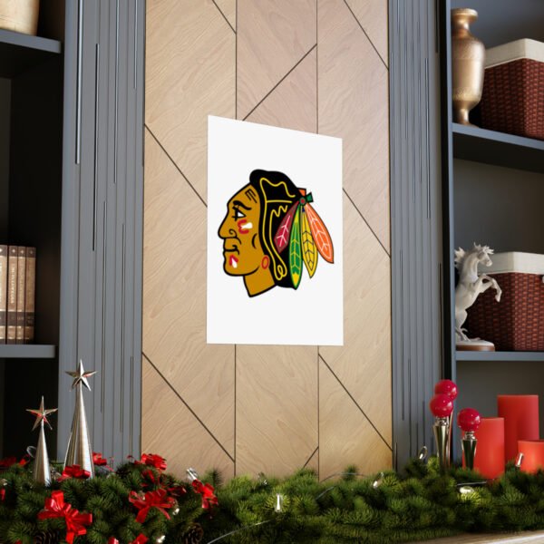 NHL Team Logos Chicago Blackhawks Painting Bedroom Living Room Wall Art Décor Matte Vertical Posters