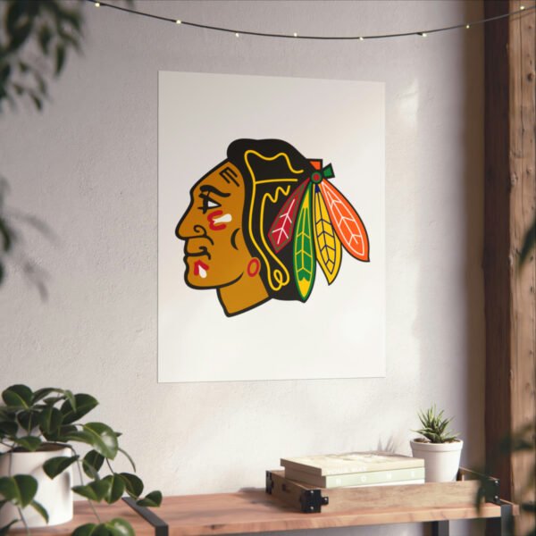 NHL Team Logos Chicago Blackhawks Painting Bedroom Living Room Wall Art Décor Matte Vertical Posters