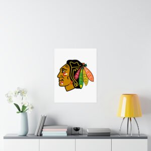 NHL Team Logos Chicago Blackhawks Painting Bedroom Living Room Wall Art Décor Matte Vertical Posters