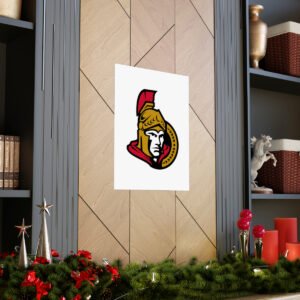 NHL Team Logos Ottawa Senators Painting Bedroom Living Room Wall Art Décor Matte Vertical Posters
