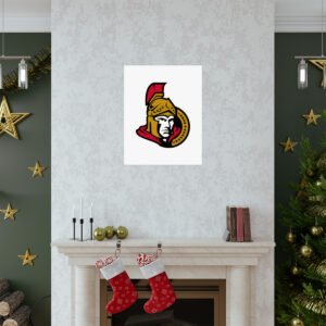 NHL Team Logos Ottawa Senators Painting Bedroom Living Room Wall Art Décor Matte Vertical Posters