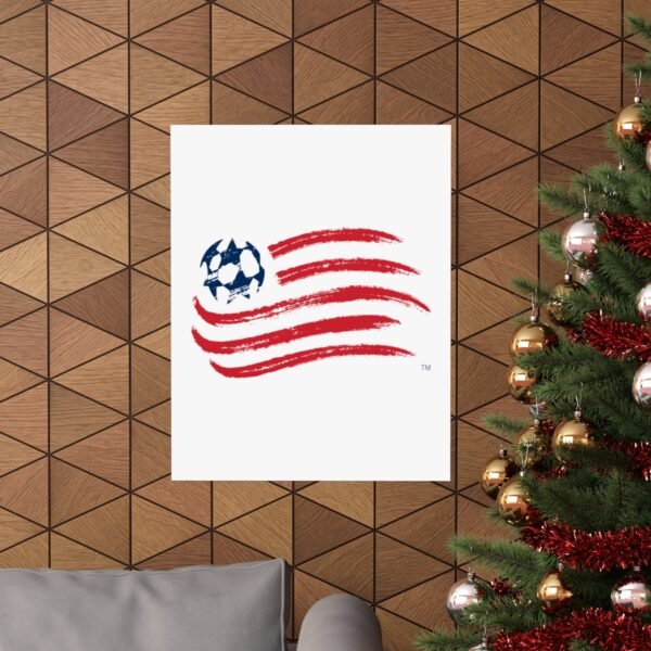 MLS Team Logos New England Revolution Painting Bedroom Living Room Wall Art Décor Matte Vertical Posters