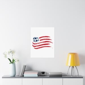 MLS Team Logos New England Revolution Painting Bedroom Living Room Wall Art Décor Matte Vertical Posters