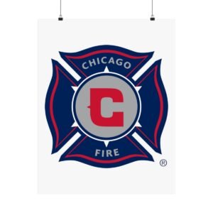 MLS Team Logos Chicago Fire FC Painting Bedroom Living Room Wall Art Décor Matte Vertical Posters