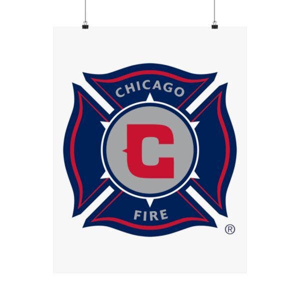 MLS Team Logos Chicago Fire FC Painting Bedroom Living Room Wall Art Décor Matte Vertical Posters