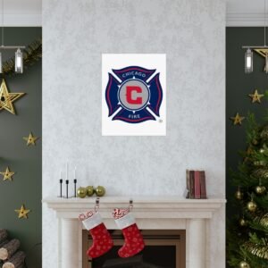 MLS Team Logos Chicago Fire FC Painting Bedroom Living Room Wall Art Décor Matte Vertical Posters