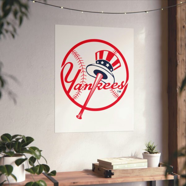 MLB Team Logos New York Yankees Painting Bedroom Living Room Wall Art Décor Matte Vertical Posters