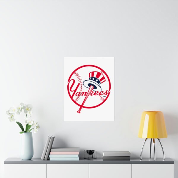 MLB Team Logos New York Yankees Painting Bedroom Living Room Wall Art Décor Matte Vertical Posters
