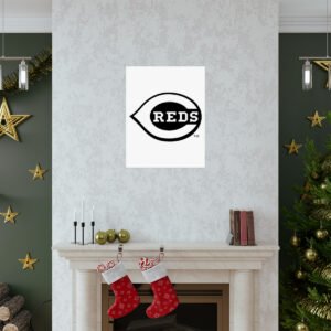 MLB Team Logos Cincinnati Reds Painting Bedroom Living Room Wall Art Décor Matte Vertical Posters
