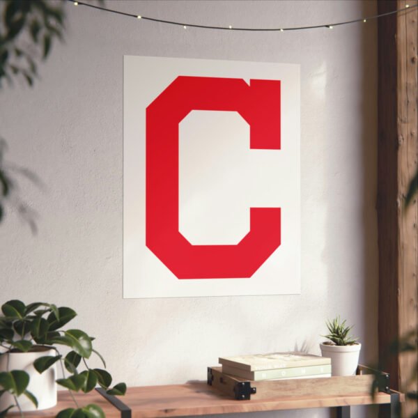 MLB Team Logos Cleveland Guardians Painting Bedroom Living Room Wall Art Décor Matte Vertical Posters