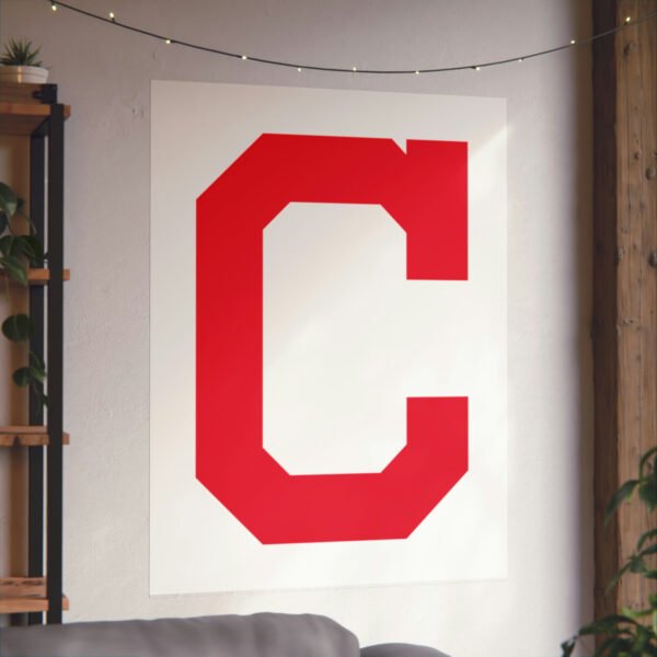 MLB Team Logos Cleveland Guardians Painting Bedroom Living Room Wall Art Décor Matte Vertical Posters