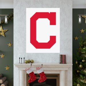 MLB Team Logos Cleveland Guardians Painting Bedroom Living Room Wall Art Décor Matte Vertical Posters