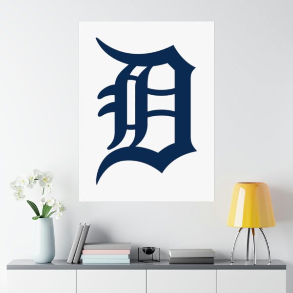 MLB Team Logos Detroit Tigers Painting Bedroom Living Room Wall Art Décor Matte Vertical Posters