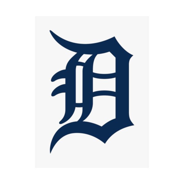 MLB Team Logos Detroit Tigers Painting Bedroom Living Room Wall Art Décor Matte Vertical Posters