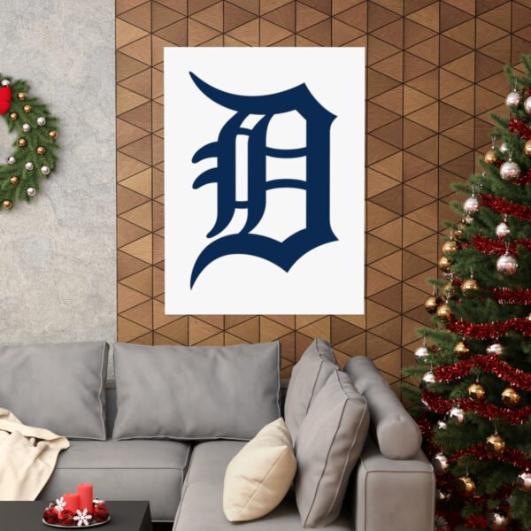 MLB Team Logos Detroit Tigers Painting Bedroom Living Room Wall Art Décor Matte Vertical Posters