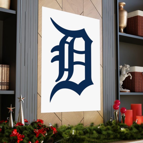 MLB Team Logos Detroit Tigers Painting Bedroom Living Room Wall Art Décor Matte Vertical Posters