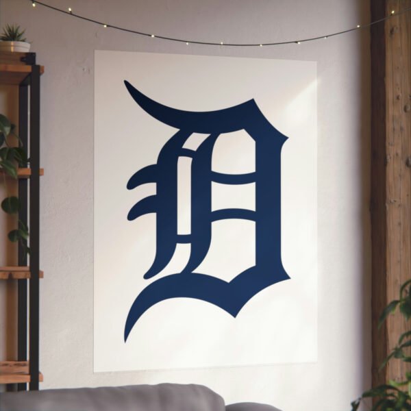 MLB Team Logos Detroit Tigers Painting Bedroom Living Room Wall Art Décor Matte Vertical Posters