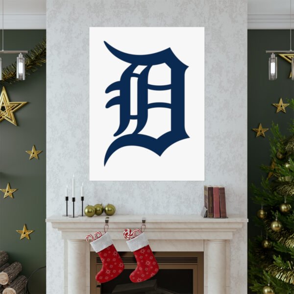 MLB Team Logos Detroit Tigers Painting Bedroom Living Room Wall Art Décor Matte Vertical Posters