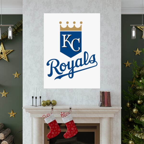 MLB Team Logos Kansas City Royals Painting Bedroom Living Room Wall Art Décor Matte Vertical Posters