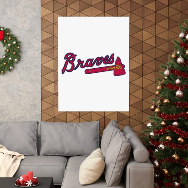 MLB Team Logos Atlanta Braves Painting Bedroom Living Room Wall Art Décor Matte Vertical Posters