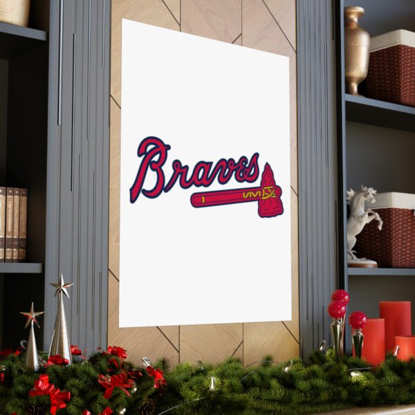 MLB Team Logos Atlanta Braves Painting Bedroom Living Room Wall Art Décor Matte Vertical Posters