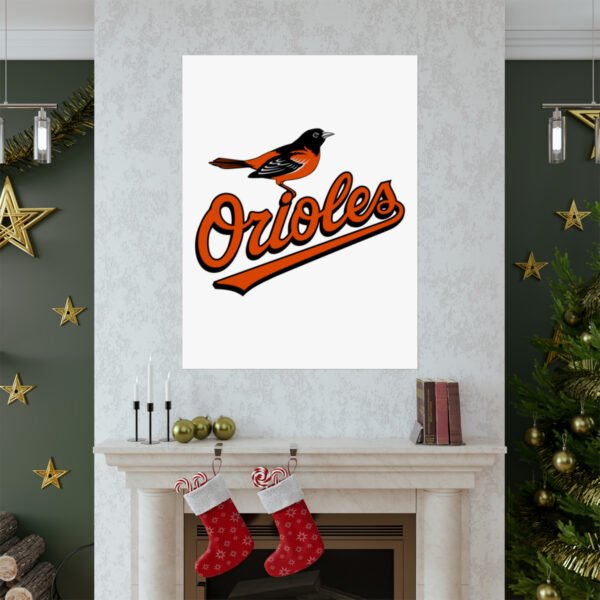 MLB Team Logos Baltimore Orioles Painting Bedroom Living Room Wall Art Décor Matte Vertical Posters