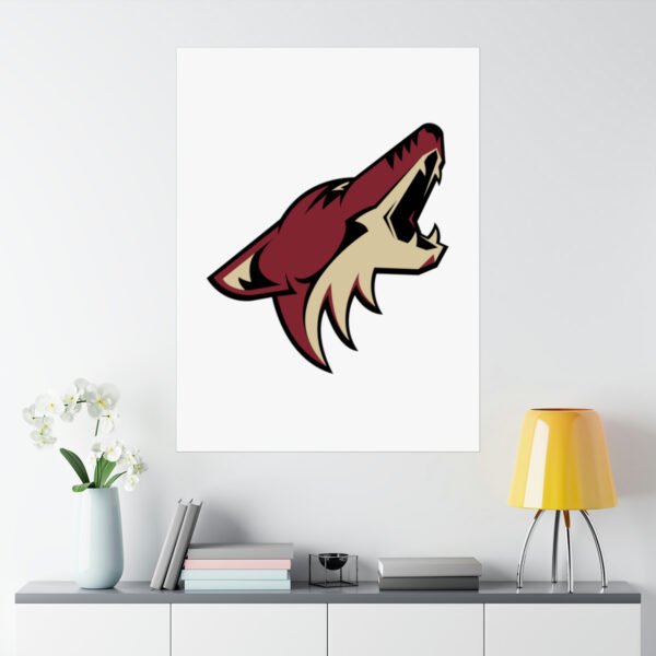 NHL Team Logos Arizona Coyotes Painting Bedroom Living Room Wall Art Décor Matte Vertical Posters