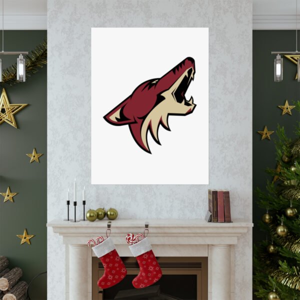 NHL Team Logos Arizona Coyotes Painting Bedroom Living Room Wall Art Décor Matte Vertical Posters