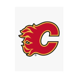 NHL Team Logos Calgary Flames Painting Bedroom Living Room Wall Art Décor Matte Vertical Posters