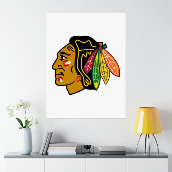 NHL Team Logos Chicago Blackhawks Painting Bedroom Living Room Wall Art Décor Matte Vertical Posters