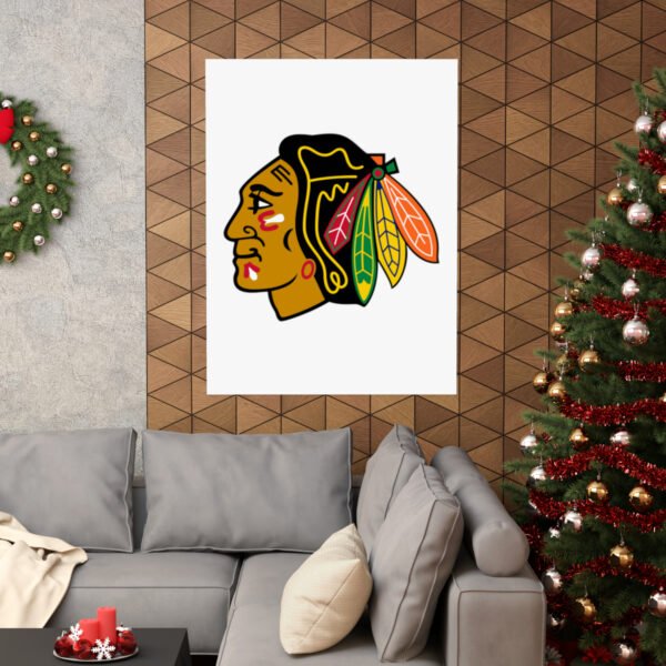 NHL Team Logos Chicago Blackhawks Painting Bedroom Living Room Wall Art Décor Matte Vertical Posters