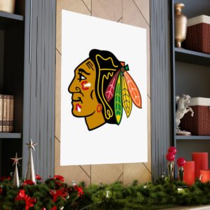 NHL Team Logos Chicago Blackhawks Painting Bedroom Living Room Wall Art Décor Matte Vertical Posters