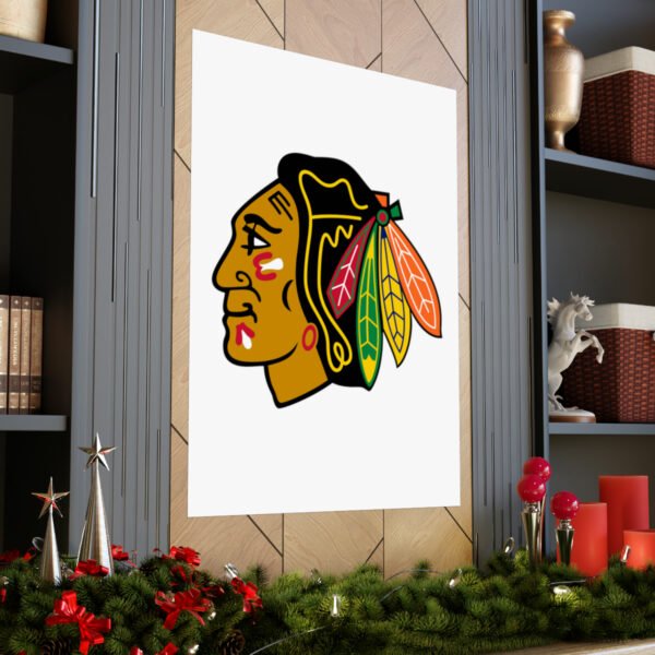 NHL Team Logos Chicago Blackhawks Painting Bedroom Living Room Wall Art Décor Matte Vertical Posters