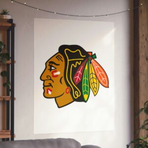 NHL Team Logos Chicago Blackhawks Painting Bedroom Living Room Wall Art Décor Matte Vertical Posters