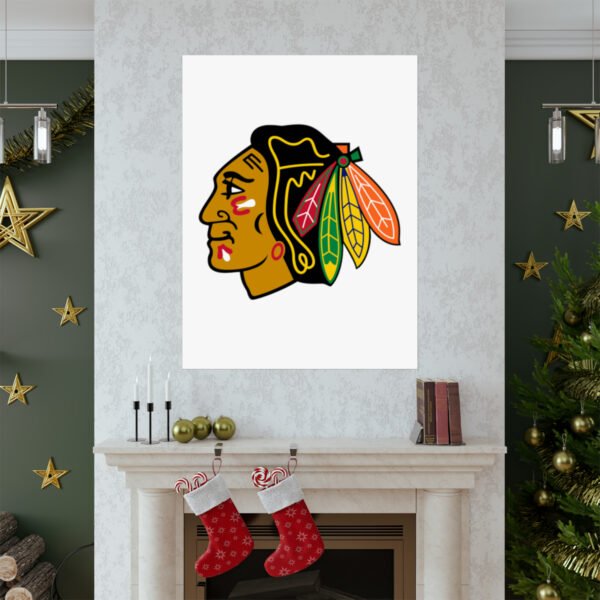 NHL Team Logos Chicago Blackhawks Painting Bedroom Living Room Wall Art Décor Matte Vertical Posters